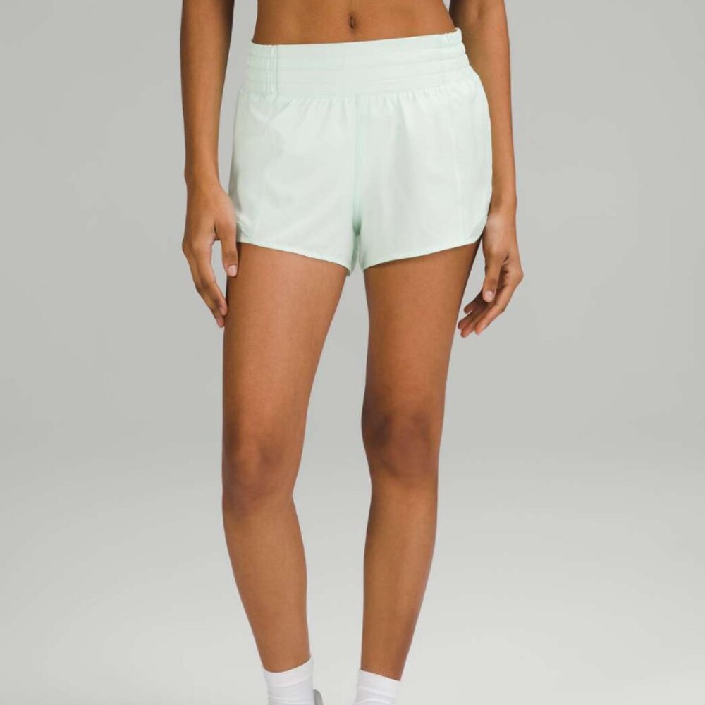 Lululemon Hotty Hot High-Rise Lined Short 2.5" Mint Moment Size 6